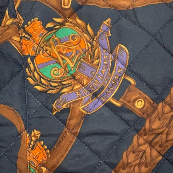 Ralph Lauren Women’s Size Small Quilted Vest Equestrian Horse - Picture 5 of 6